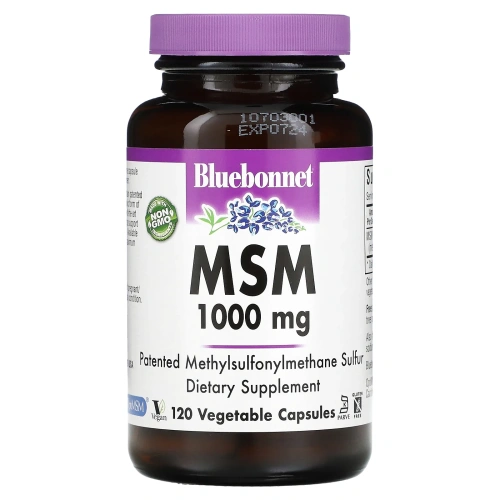 Bluebonnet Nutrition, МСМ, 1000 мг, 120 растительных капсул