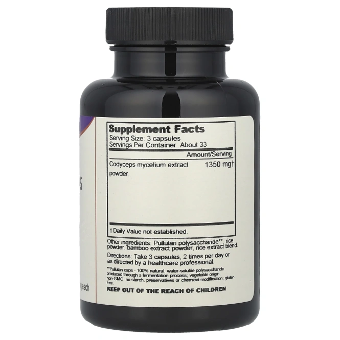 Dragon Herbs, Кордицепсы, 500 мг, 100 вегетарианских капсул