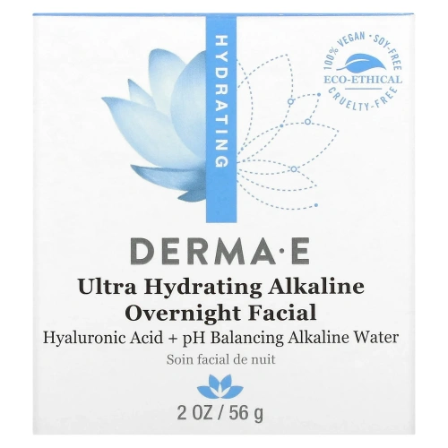 Derma E, Ultra Hydrating Alkaline Overnight Facial, 2 oz (56 g)