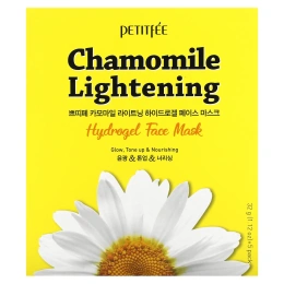 Petitfee, Chamomile Lightening, гидрогелевые маски для лица, 5 шт. по 32 г (1,12 унции)