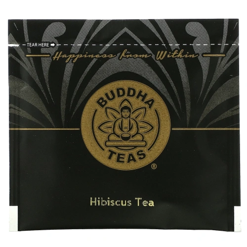 Buddha Teas, Organic Herbal Tea, цветок гибискуса, 18 чайных пакетиков, 27 г (0,95 унции)