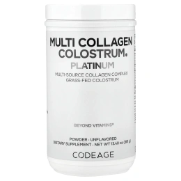 Codeage, Multi Collagen Colostrum Platinum, без добавок, 381 г (13,40 унции)