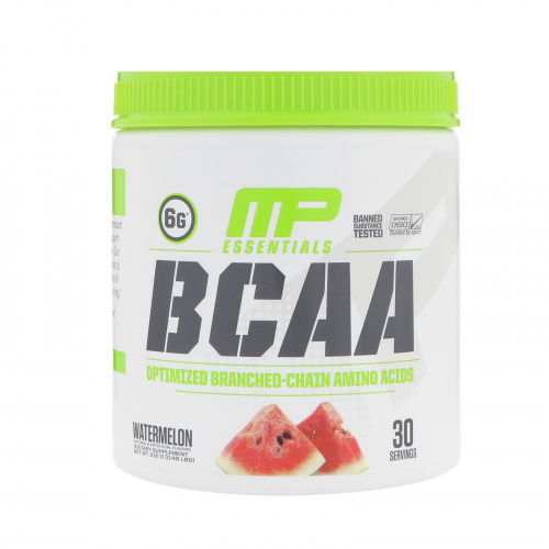 MusclePharm, BCAA Essentials, Арбуз, 0,48 фунта (216 г)