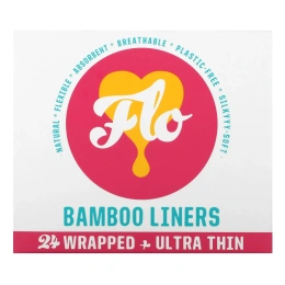 Here We Flo, Flo, бамбуковые вкладыши, ультратонкие, 24 шт.