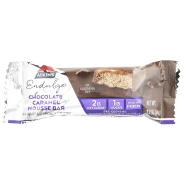 Atkins, Endulge, шоколадные батончики с карамельным муссом, 5 батончиков, каждый по 1,2 унции (34 г)