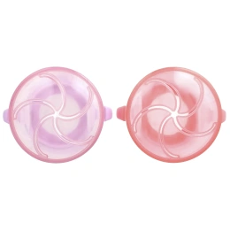 Munchkin, Snack Catcher ™, дозаторы для снеков, от 12 месяцев, светло-розовый, светло-фиолетовый, 2 шт. В упаковке