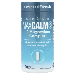 Natural Vitality, MaxCalm10™, 90 веганских капсул
