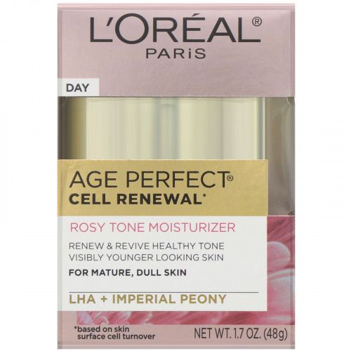 L'Oreal, Age Perfect Cell Renewal, увлажняющее средство с розовым тоном, 48 г (1,7 унции)