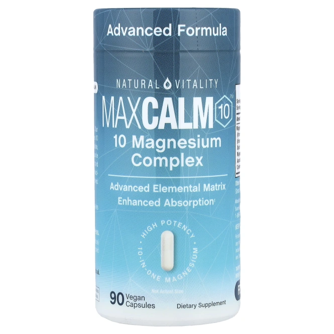 Natural Vitality, MaxCalm10™, 90 веганских капсул