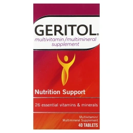 Geritol, мультивитаминная/мультиминеральная добавка, 40 таблеток