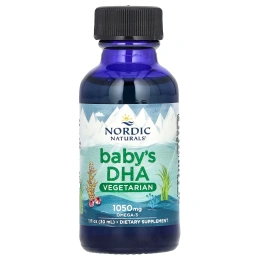 Nordic Naturals, ДГК (докозагексаеновая кислота) для детей, вегетарианская, 1 жидкая унция (30 мл)