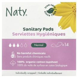 Naty, гигиенические прокладки, обычные, 14 шт.