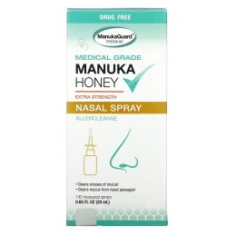 ManukaGuard, Manuka Honey, медицинский, спрей для носа повышенной силы, 20 мл (0,65 жидк. унц.)