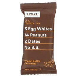 RXBAR, Протеиновые батончики, шоколад с арахисовым маслом, 12 батончиков, 52 г (1,83 унции)