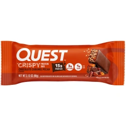 Quest Nutrition, протеиновый батончик, хрустящий шоколад и карамельный пекан, 4 батончика по 60 г (2,12 унции)