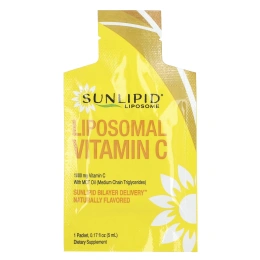 SunLipid, липосомальный витамин C, с натуральными ароматизаторами, 30 пакетиков по 5,0 мл (0,17 унции)