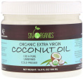 Sky Organics, Organic Extra Virgin Coconut Oil, 100% Pure Unrefined, Cold Pressed, 16.9 fl oz (500 ml)