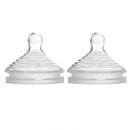 NUK, Simply Natural, Соски, от 6 месяцев, Fast Flow, 2 шт. В упаковке