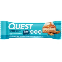 Quest Nutrition, Stacks, протеиновый батончик, корица и коричневый сахар, 4 батончика, 67 г (2,36 унции) каждый