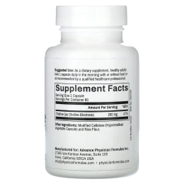 Advance Physician Formulas, Inc., Битартрат холина, 650 мг, 60 капсул