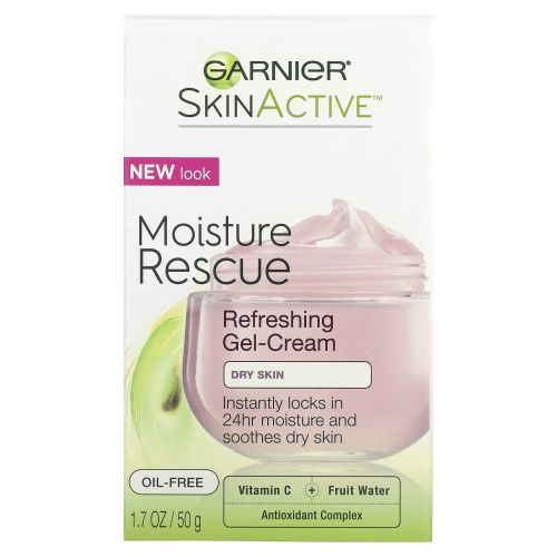 Garnier, SkinActive, Moisture Rescue, освежающий гель-крем, для сухой кожи, 50 г