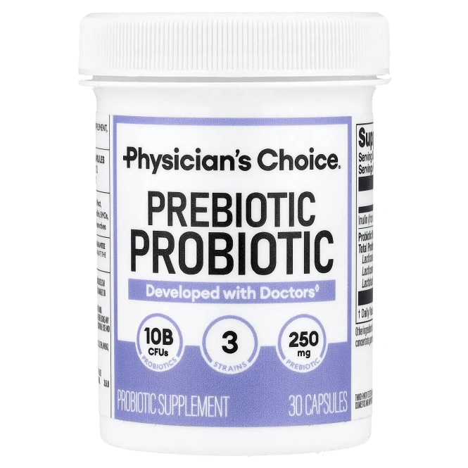 Physician's Choice, пребиотики и пробиотики, 30 капсул