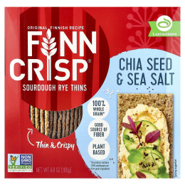 Finn Crisp, ржаная смесь, закваска, семена чиа и морская соль, 195 г (6,8 унции)