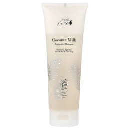 100% PURE, восстанавливающий шампунь, кокосовое молоко, 236 мл (8 жидк. унций)