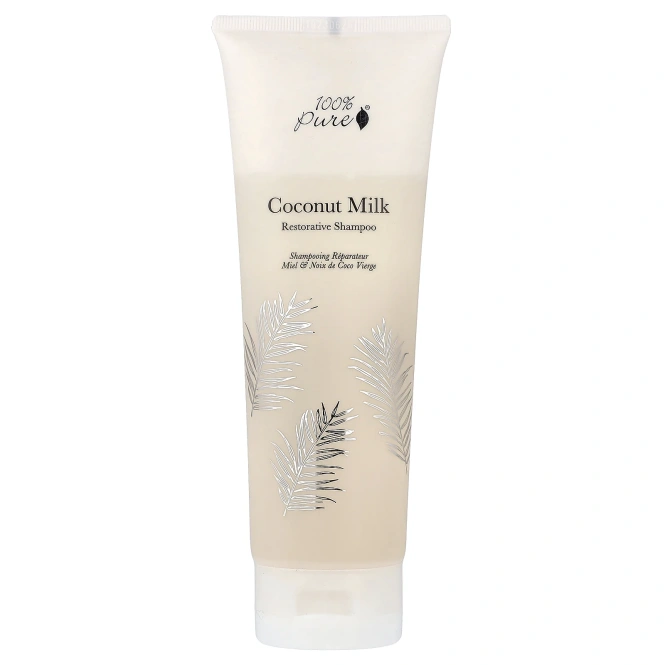 100% PURE, восстанавливающий шампунь, кокосовое молоко, 236 мл (8 жидк. унций)