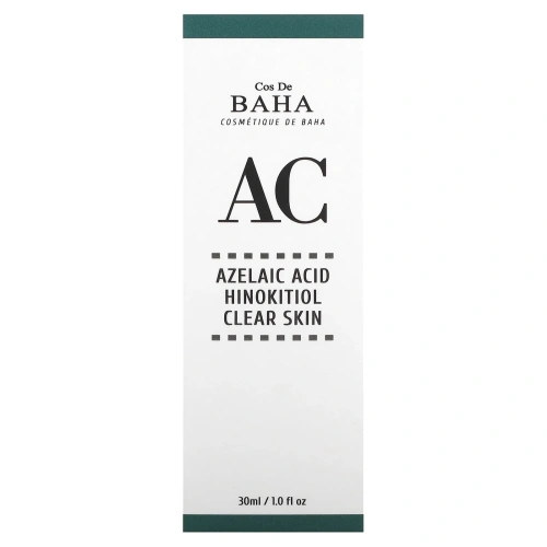 Cos De BAHA, Азелаиновая кислота и хинокитиол для очищения кожи, 30 мл (1 жидк. Унция)
