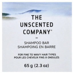 The Unscented Company, Шампунь, для тонких и волнистых волос, без отдушек, 65 г (2,3 унции)