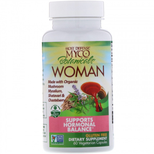 Fungi Perfecti, Myco Botanicals Woman, Supports Hormonal Balance, 60 Vegetarian Capsules