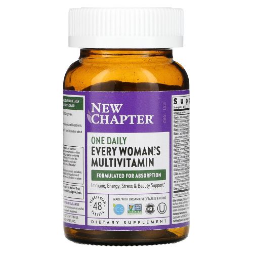 New Chapter, Ежедневные мультивитамины для каждой женщины, 48 таблеток