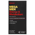 GNC Mega Men, Energy & Metabolism, Clinically Studied Multivitamin, 90 Time-Release Caplets