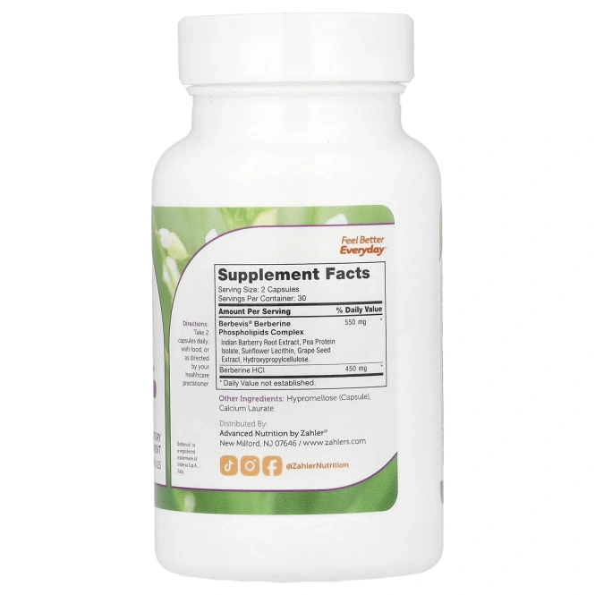 Zahler, Берберин, 60 капсул