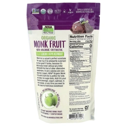 NOW Foods, органический архат с органическим эритритолом, 454 г (1 фунт)