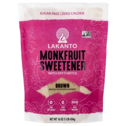 Lakanto, подсластитель из архата с эритритолом, коричневый, 454 г (16 унций)