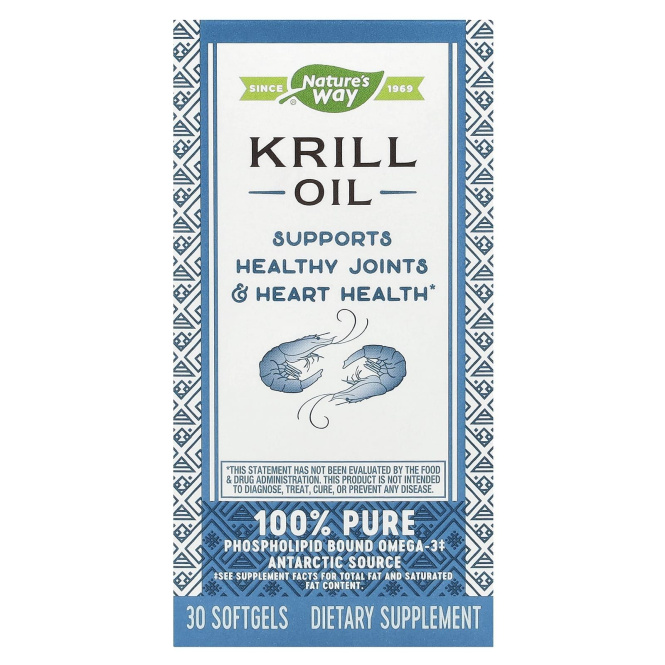 Nature's Way, ЭфаГолд, масло криля, 500 мг, 30 капсул