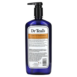 Dr. Teal's, гель для душа с чистой английской солью, для сияния и сияния, 710 мл (24 жидк. унции)