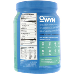 OWYN, Protein, 100% Plant-Based Powder, Smooth Vanilla, 1.1 lbs (504 g)