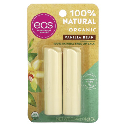 EOS, Бальзам для губ, стручок ванили, 2 шт., .14 унции(4 г) каждый