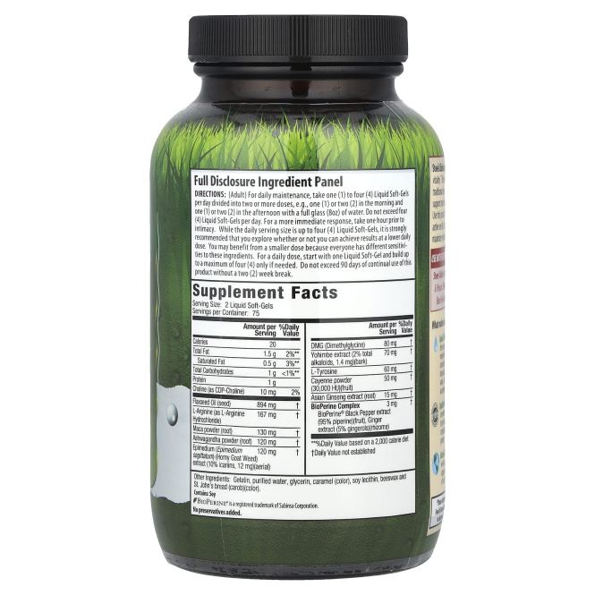 Irwin Naturals, Steel-Libido, 150 желатиновых капсул с жидким содержимым