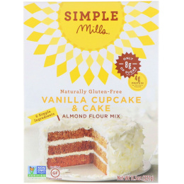 Simple Mills, Смесь для выпечки из миндальной муки, ванильный кекс и торт, 327 г (11,5 унции)