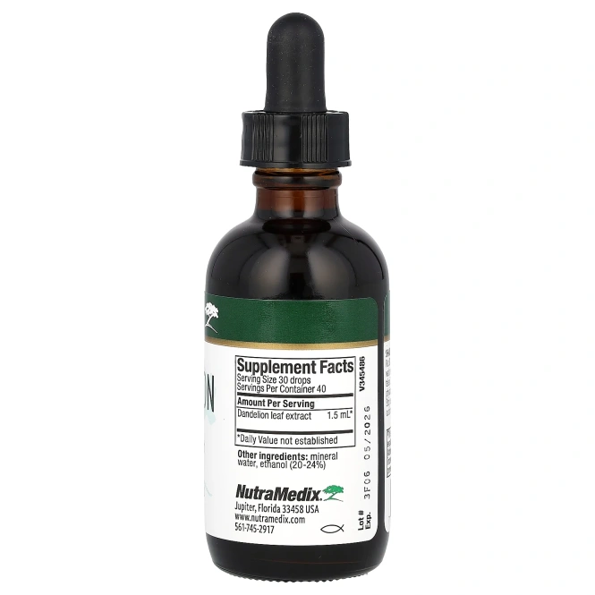 NutraMedix, одуванчик, средство для детоксикации, 60 мл (2 жидк. унции)