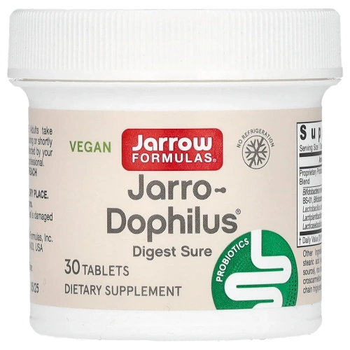 Jarrow Formulas, Jarro-Dophilus, Digest Sure, 30 двухслойных таблеток