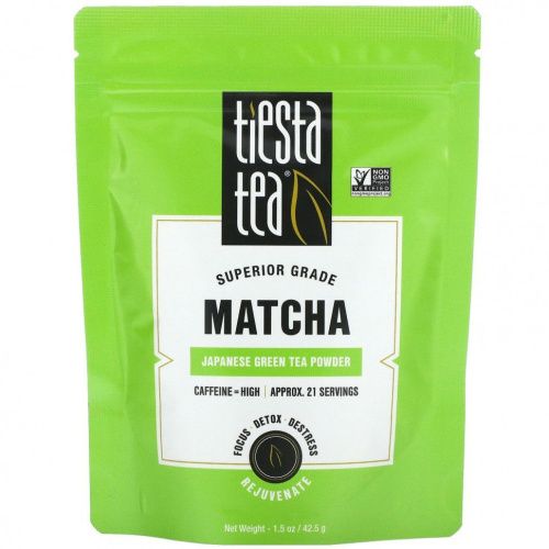 Tiesta Tea Company, Порошок японского зеленого чая, матча, 42,5 г (1,5 унции)
