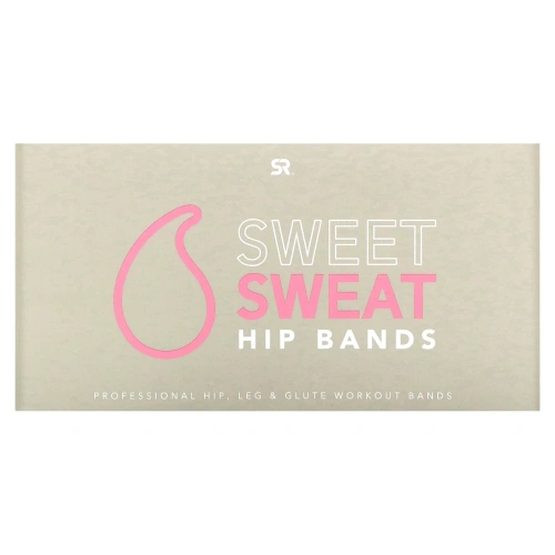 Sports Research, Sweet Sweat, эспандеры для бедер, розовые, 3 шт.