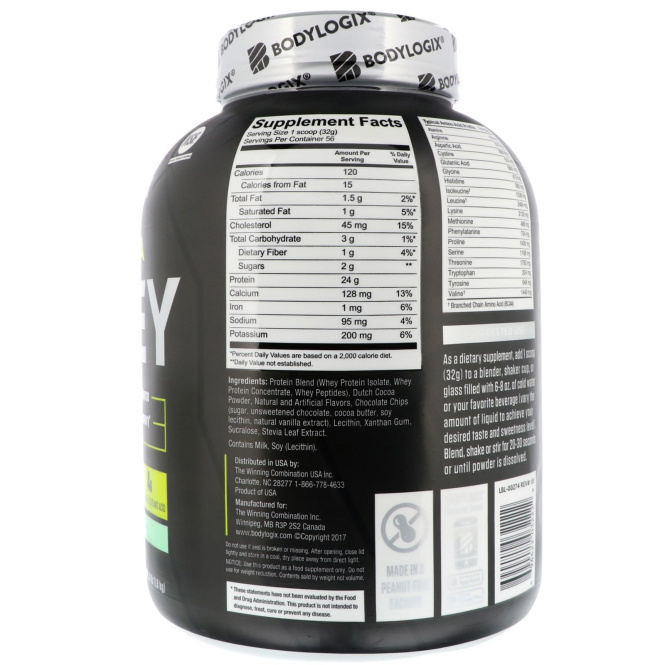 Bodylogix, Ultra Whey, мятный шоколад, 4ф. (1,8 кг)