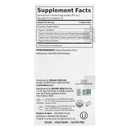 Organic India, Tulsi Tea, гибискус, без кофеина, 18 пакетиков для заваривания, 36 г (1,27 унции)