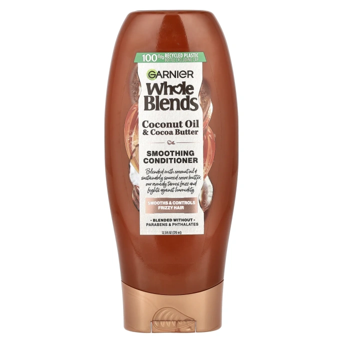 Garnier, Разглаживающий кондиционер Whole Blends, «Масла кокоса и какао», 370 мл
